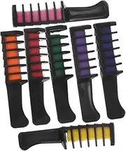 Healvian Versatile Hair Chalk Comb Temporary Washable Hair Coloring for Parties Travel Everyday Styling