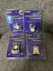 Set Of 4 Miniature Timepiece Quartz Analog Movement Clocks DIGITECH New