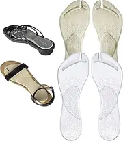 Arch Support Inserts for Sandals and Flip-Flops 2Pairs Size S Self Adhesive Women Gel Arch Support Cushion Insoles Improve Fit and Relieves Pain from Plantar and Flat Feet Arch Support for Sandals Ar