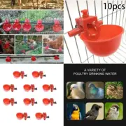 10x Automatic Chicken Brid Hen Water Drinking Cup Auto Poultry Drinker Feeder