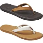 Reef Womens Tides Vegan Leather Summer Beach Pool Sandals Thongs Flip Flops