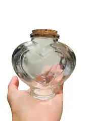 Heart Shap Glass Container Spell Jars Empty Craft Bottles Large Glass Jars DIY