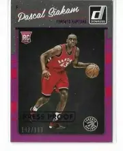 2016-17 Panini Donruss # 171 Pascal Siakam Purple Press Proof Rookie RC #ed 199