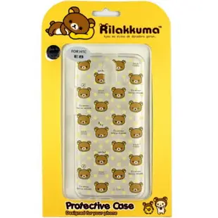 Rilakkuma 拉拉熊/懶懶熊 HTC One E8 彩繪透明保護軟套