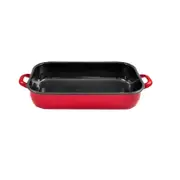 Urban Style 3.4L Enamel Baking Dish Rectangle Roasting Tray Oven Bakeware Red