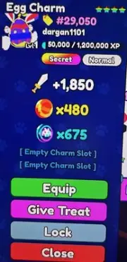 ✨Roblox Pet Catchers - *NEW* Limited SECRET Egg Charm✨