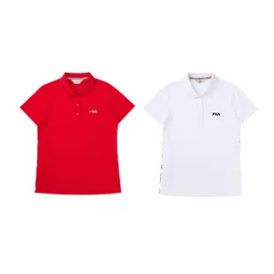 【FILA】女性 短袖 純棉 運動POLO衫 5POX-1489 -共2款任選