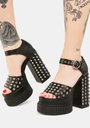 [Lamoda] Studded Platform Heels