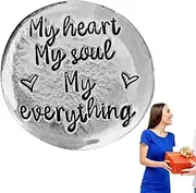 Pocket Tokens Coin - Pewter Handmade Tokens of Love,Unique Memento, Pocket Hug Tokens Keepsake for Your Boyfriend Girlfriend