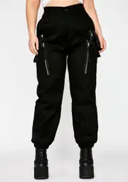 Her Midnight Smoke Break Cargo Pants