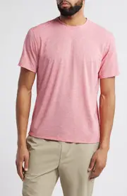 johnnie-O Course Performance T-Shirt in Rouge Red at Nordstrom, Size Medium