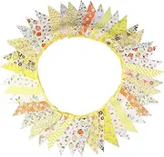 Party Decor 12M 42 Pennant Flags Floral Fabric Pennant Bunting Personality Wedding Birthday Party Christmas Decoration Garden Banner Garland (Color : NO278)