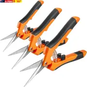 3 Packs 6.5 Inch Pruning Shears Gardening Hand Pruning Snips Gardening Scissors