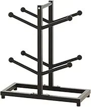 Tadill Basketball Organizer Ball Display Rack Easy Assembly Practical Ball Stand Holder for Household Outdoor Garage Outside