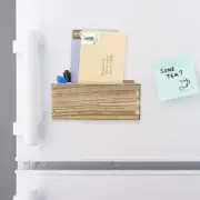 Magnetic Marker Holder for Whiteboard, Rustic Torch Wood Accessories Organizer