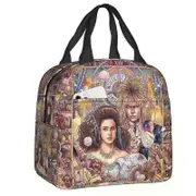 a1759 Fantasy Labyrinth Insulated Lunch BagJareth The Goblin King Portable Lunch Tote for School Food Box sz268