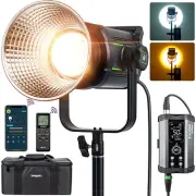 Weeylite 150W Studio Light COB LED Continuous Video Light Bi-Color 2800-6800K