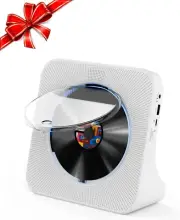 Bluetooth CD Player with Hi-Fi Speakers, FM Radio, and USB Type-C Connectivity