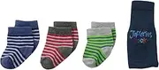 [Jefferies Socks] Baby-Boys Newborn Stripe Socks 3 Pair Pack Gift with Purchase