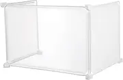 Gogogmee 3pcs Sneeze Guard Barrier Partition Screen Transparent Desk Divider for Student Exams Office Use Easy to Install Plastic