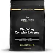 THE PROTEIN WORKS Diet Whey Complex Extreme Protein Powder| Low Fat & Low Calorie Diet Shake | Vitamin & Mineral Rich | No Added Sugar | Banana Smooth | 2 Kg