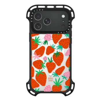 iPhone 17 Pro Max Ultra Bounce Case MagSafe Compatible STRAWBERRIES
