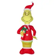 4' Inflatable LED Christmas Dr. Seuss' Grinch w/ Candy Cane Yard Decoration