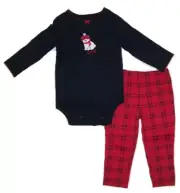 Carter's Baby Girls Size 3M 6M or 12 Months 2 Pc Bodysuit & Pants Set Polar Bear