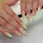 24/30PCS Gilt French False Nail Ink Painting Nail Tips Fake Nail for Women Girl