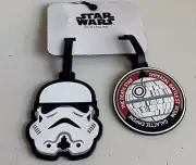 2 Pack FUL Star Wars Storm Trooper White Luggage ID Tag Galactic Empire NEW