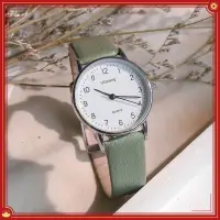 在飛比找蝦皮購物優惠-綠色手錶ins高顏值學生韓系手錶 圓形手錶