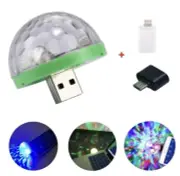 2x LED Disco Party USB Lights Strobe DJ Sound Bulb Car Dance Lamp 2 For 1