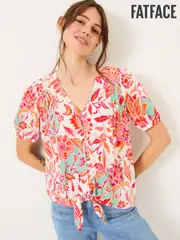 FatFace Savannah Ivory Festival Floral Blouse (E80138) | $106