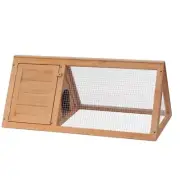 Wooden Rabbit Cage Small Animal House Outdoor Pet Enclosure With Iron Wire Grid