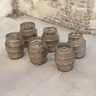 TD81 - Metal Beer Kegs (x6) OO scale model railway scenics