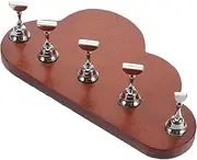 Fake Nail Art Stand Cloud Shape Wooden Nail Holder for Press-on Nails Salon Supplies