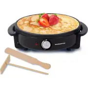 Electric Crepe Maker and Pancake Griddle Cooktop with 12-Inch Nonstick Hot Plate