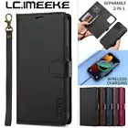 For iPhone 16 15 14 13 12 11 XS 7 8 Wallet Case 2-in-1 Detachable MagSafe Cover