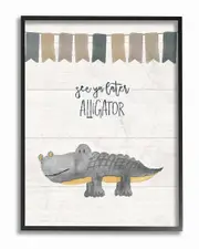 See Ya Later Alligator by Jo Moulton Framed Art