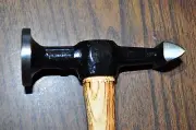AUTO BODY CROSS PEEN HAMMER W/ DING HEAD WOOD HANDLE MARTIN 168G MADE IN USA