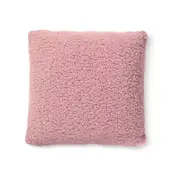 Bedding House 45cm x 45cm Mauve Sherpa Filled Cushion 45x45cm