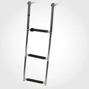 3-STEP Telescopic Stainless Steel LADDER Marine Boat Swim Boarding S/S