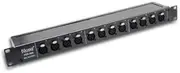Hosa PDR-369 12-Point De-normalled, XLR3F to XLR3M, Patch Bay