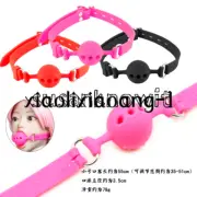 Silicone Open Mouth Breathable Ball Gags Restraints Head Belt Couples Flirts