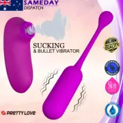 Remote Control Clitoris Suction Vibrator Kit Wearable Love Egg Adult Sex Toy