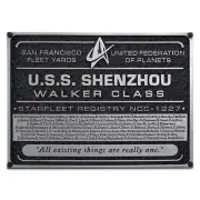 Eaglemoss Star Trek Starships Discovery Collection : U.S.S. Shenzhou Plaque