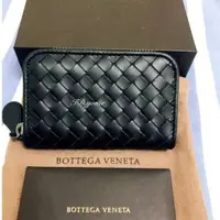 在飛比找蝦皮購物優惠-精品二手 BOTTEGA VENETA BV 黑色編織 零錢