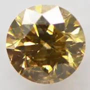 Round Shape Diamond Real Fancy Greyish Brown Loose 1.01 Carat I1 IGI Certificate