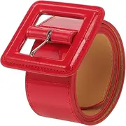 [Didiseaon] Fashion Women Vintage PU Waist Belt Adjustable Classic Dress Belt for Work and Business Elegant Buckle Design Occasion