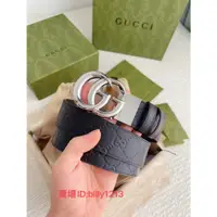 在飛比找蝦皮購物優惠-世嘉二手 GUCCI 古馳 雙面金扣腰帶 皮帶 寬 4cm 